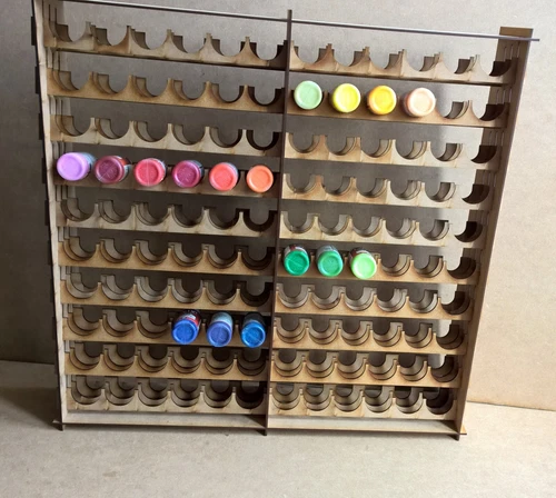 Paint Stand 120 dropper  bottle rack storage warpaint Vallejo wargames tabletop