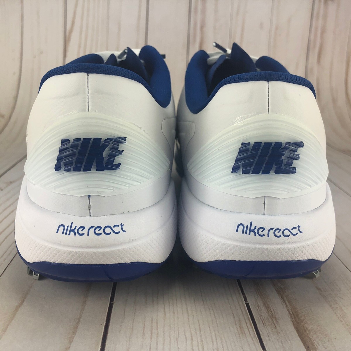 Nike React Vapor 2 Golf Shoes Soft Spikes White Indigo Force