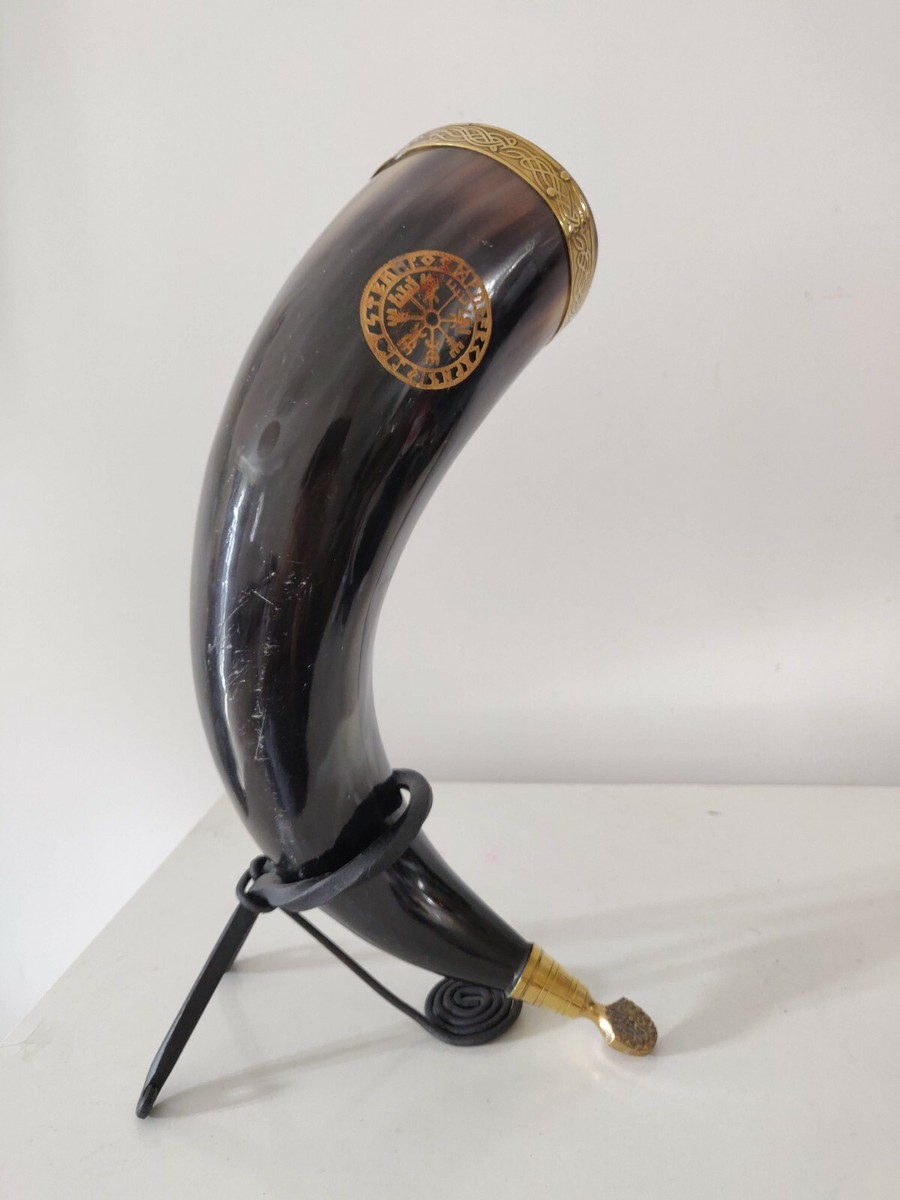 Viking Drinking Horn Mug Scratch & Dent S - Authentic Cattle Horn Drinking Cups (Clearance, Not Perfect Condition) Viking Horn Mug - Foto 6