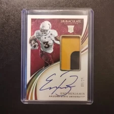 #9/25 Eno Benjamin Rookie Patch Auto 2020 Panini Immaculate Saints ASU