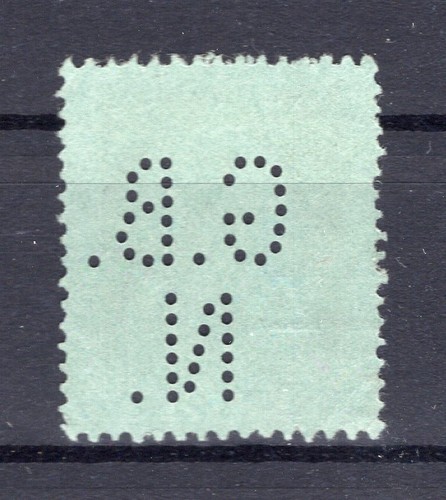 Bavaria Fist Companies Perfin Gbn Stamped (BA1843