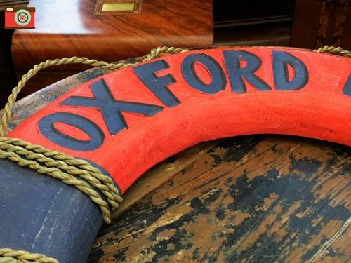 DECORATIVE LIFEBUOY OXFORD ROWING CLUB 1938. Vintage Style. Hand Made & Painted - Picture 3 of 7