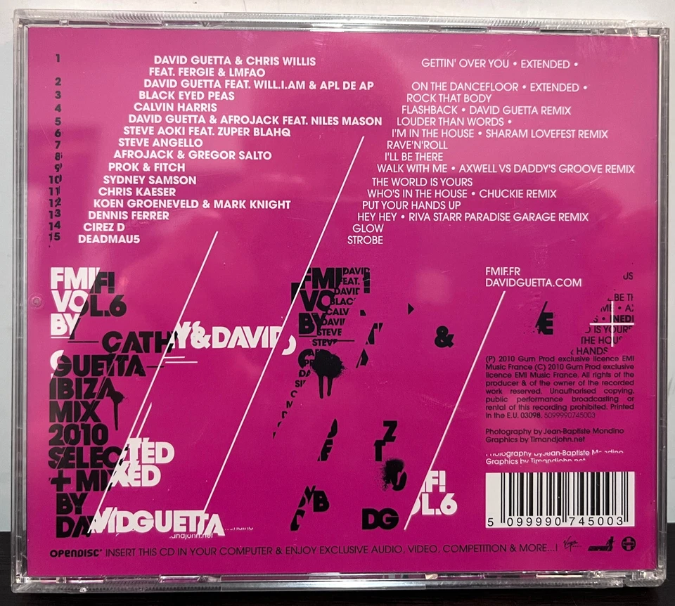 CATHY & DAVID GUETTA - F*** Me I'm Famous (2010) - Compact Disc CD - SEALED NEW - Image 2 of 2