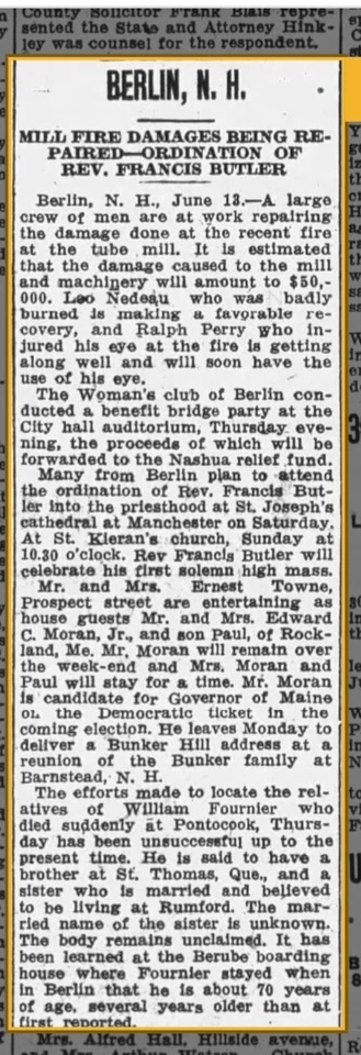 RPPC 柏林 NH 三人倒水瓶雪 Berube 登机屋明信片 G46 — 第 3/4 张图片