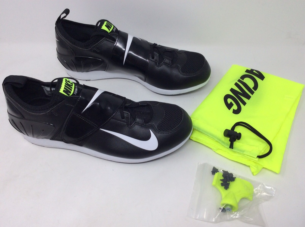 ? New Mens 13 Nike Zoom Pole Vault II Track & Field Spikes 317404 017 Nike Zoom PV II Pole Vault Track & Field Spikes Black White  main image 2