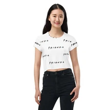 Friends All-Over Print Crop Tee