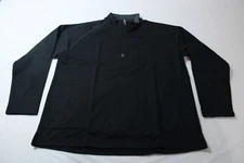 Branded Bills Men's Solid Smooth Basic 1/4 Zip Pullover WR4 Black Size 2XL 