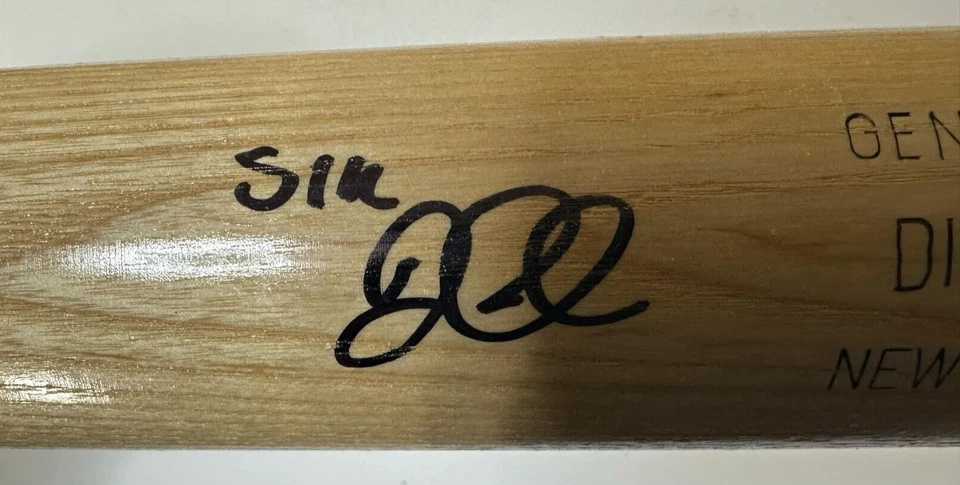 Bate de béisbol firmado por Didi Gregorius de los Yankees de Nueva York con certificado de autenticidad de fanáticos Foto 2 de 4