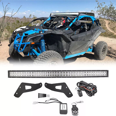 JERBOR Heavy Duty Front Light Bar Bracket Kit For Can-Am Maverick X3 2017-2023 Models