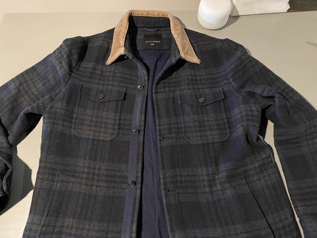 Corduroy top wool jacket