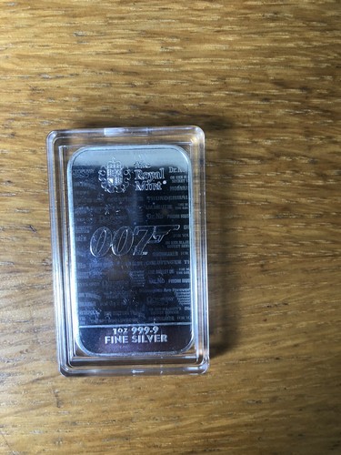 1x 1oz 007 James Bond No Time To Die Silberbarren in Kapsel Top Artikel
