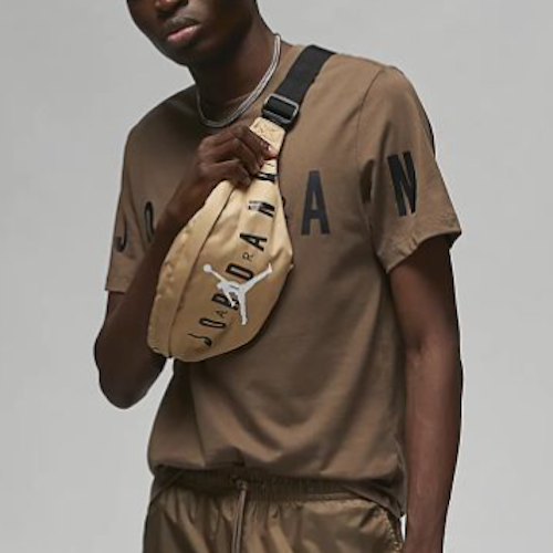 Air Jordan Jumpman Crossbody Belt Waist Bag Desert Beige Black