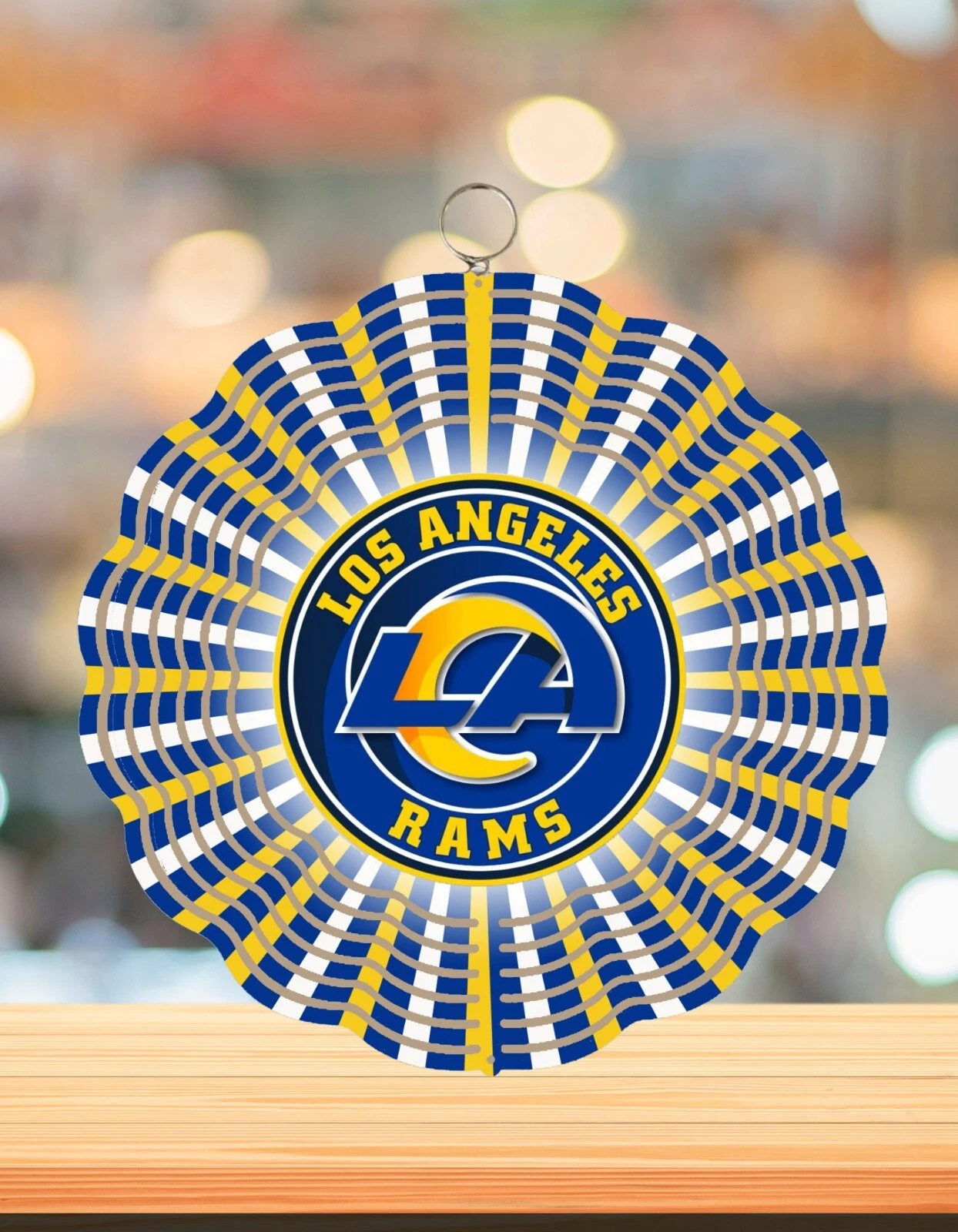 Los Angeles Rams Round Wind Spinner