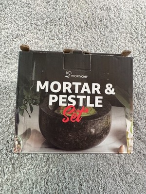 Priority Chef Granite Mortar Bowl Only 6-7'' New Unused No Pestle
