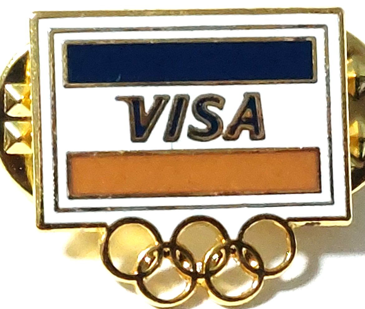 VISA Sponsor Winter Olympics Calgary 1988 Lapel Pin | eBay