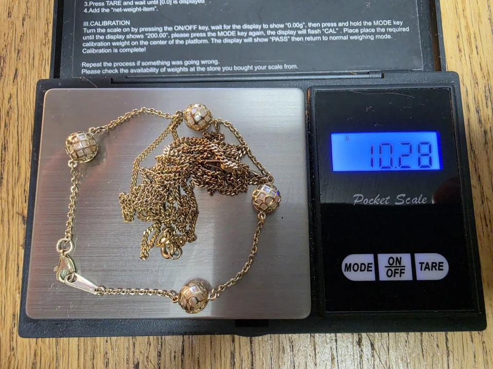 333er Gold 10,28 g – 2 Ketten + Armband – Anhänger gratis - Bild 2 von 4