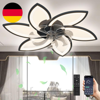 Led Deckenventilator Mit Beleuchtung, 66W Dimmbar (3000K-6000K) Deckenleuchte Mi