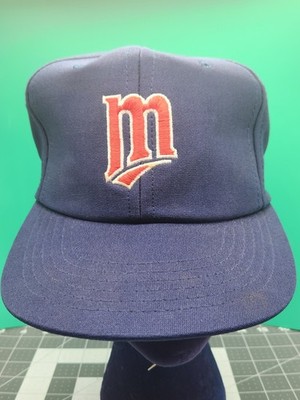 Minnesota Twins Hat Cap Snap Back Blue Retro M Logo Baseball MLB