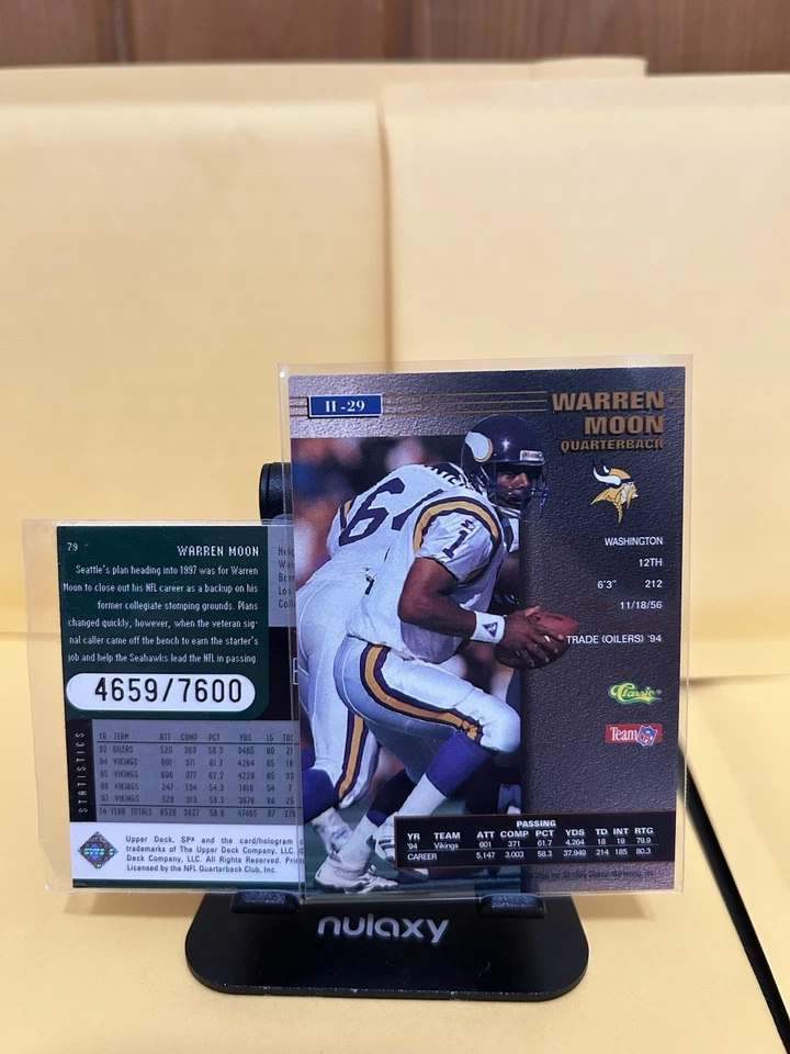 Warren Moon Group Of Football Cards!!🔥🔥 /7600 #79 - Image 2 of 2