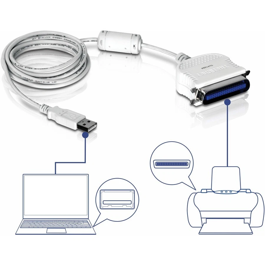 TRENDnet USB to Parallel 1284 Converter Cable (tup1284) - Image 4 of 4