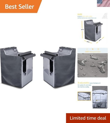 #ad #ad High Density Oxford 2 Pack Washer Dryer Covers Waterproof amp; Dustproof Grey $79.98