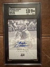 2018 Panini Luminance - Rookie Ink Josh Allen #RI-JOS Gold /99 (AU, RC)