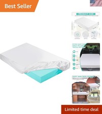 Revitalize Sleep: 3-Inch Memory Foam Mattress Topper Cover, Full Size 75x52-Inch