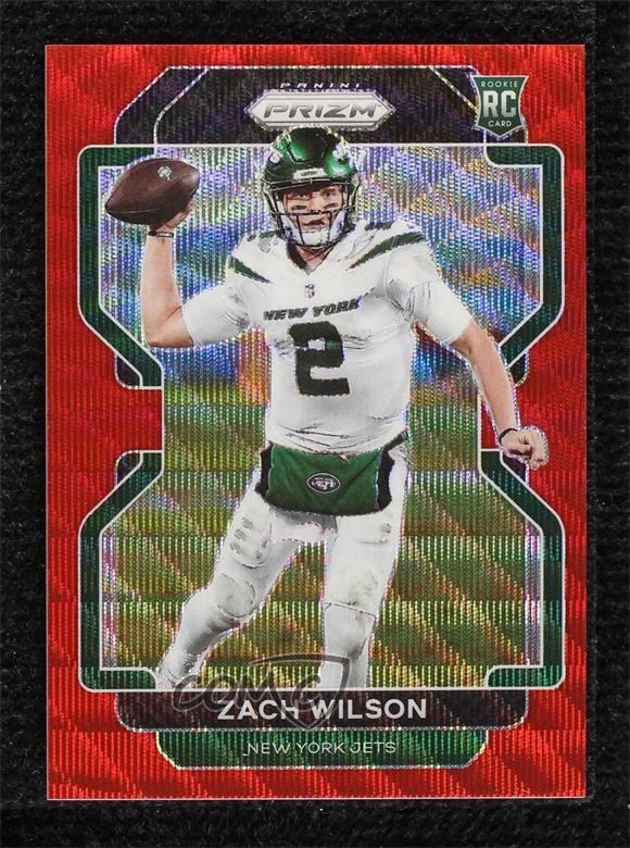 2021 Panini Prizm Rookie Red Wave Prizm 52/149 Zach Wilson #332 Rookie RC s3g