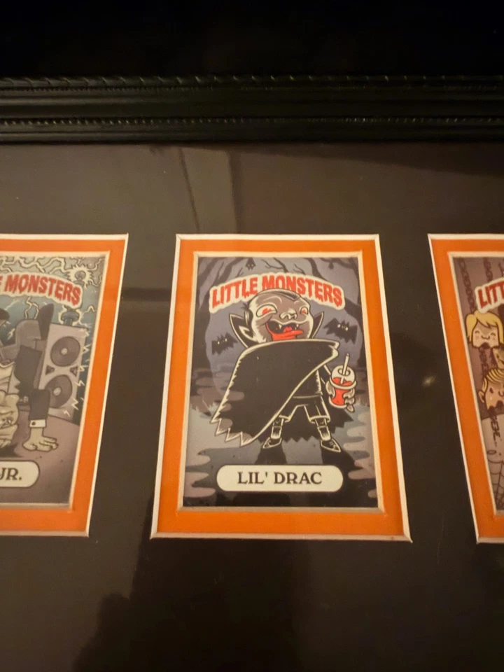 TATUAJE CIGARS Halloween Pequeños Monstruos Juego de Cartas / Enmarcado Foto 3 de 4