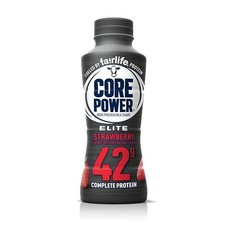Core Power Elite High Protein Shake, Strawberry, 42g Bottle, 14oz Pack of 10