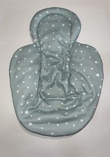 4moms Mamaroo Newborn Infant Insert Fabric Teal White Polka Dot Gray Back 4 Moms