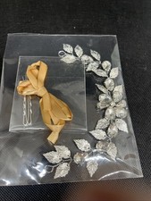 Wedding Hair Clips Silver Rhinestone Bridal Headpiece Prom Hair...