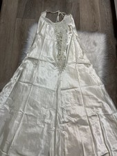 Ivory Satin Lace Full Slip Adjustable Straps Size XL Women Regular