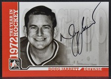 2009-10 In The Game 1972 Year Hockey Autographs Doug Jarrett A-DJ Auto 5096