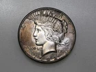 1928-P $1 PEACE SILVER ONE DOLLAR BU TONED