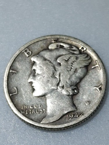 1942-D Mercury Dime- Silver- Scarce Better Date No Reserve