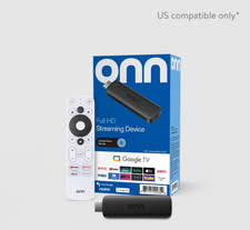 Onn Google TV Full HD Streaming Device 8GB Voice Remote Fast Media Player