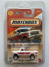 New 2026 Matchbox 1974 Ford F-100 Ranger Pickup Truck 69 Whitered Wcase
