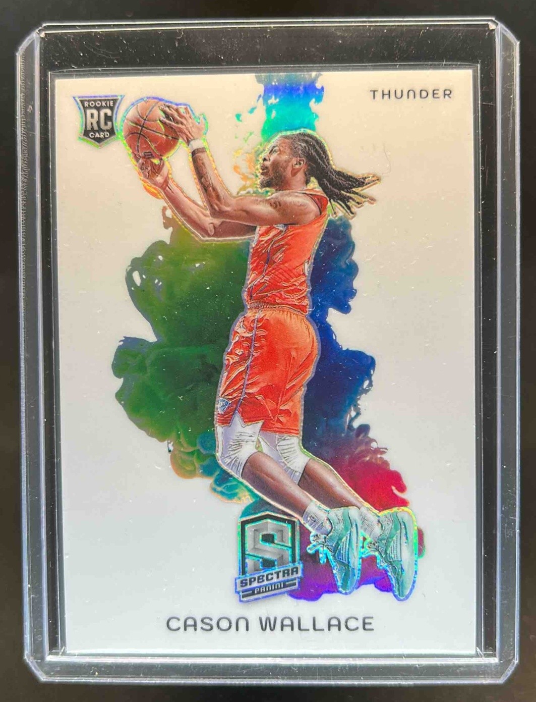 2023-24 Panini Spectra Cason Wallace Color Blast SSP RC Rookie #9 Thunder