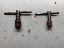 T-Handle Tap Wrench Lot Machinist Tool STARRETT +