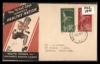 Mayfairstamps New Zealand FDC 1947 Health Stamps Angel Statue First Day Cover aa