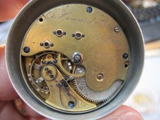 16s E Howard L size Series V HC pocket watch movement w good staff