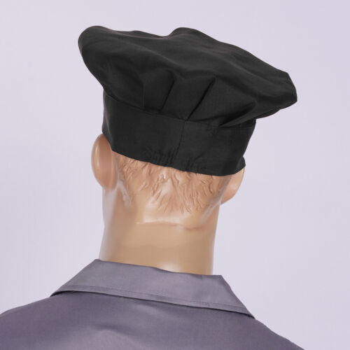 Men Chef Jacket Patchwork Coat with Hats Set Restaurant Canteen Work Uniforms - Picture 63 of 64