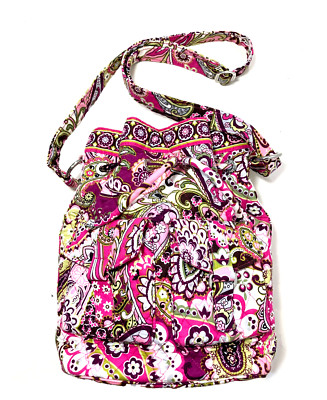 VERA BRADLEY VERY BERRY PINK QUICK DRAW, CROSSBODY BAG PURSE, PRISTINE