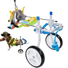 Small Dog Wheelchair Adjustable for Back Legs, Size 7 Pet Doggie Wheelchair