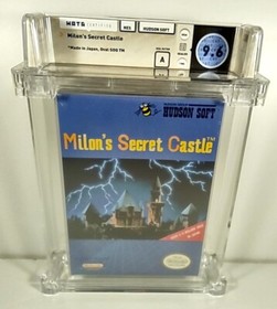 Milon's Secret Castle New Nintendo NES Factory Sealed WATA Grade 9.6 A Mint Rare