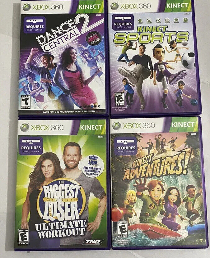 XBox 360 Kinect Games - Multi listings Adventures Dance Central Sports etc  X360