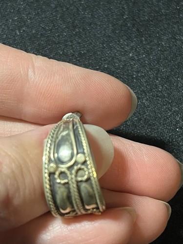 glatte strukturierte verzierte Wirbel Creolen 925 Sterling Silber Ohrstecker Post Ohrringe Mexico - Bild 3 von 13