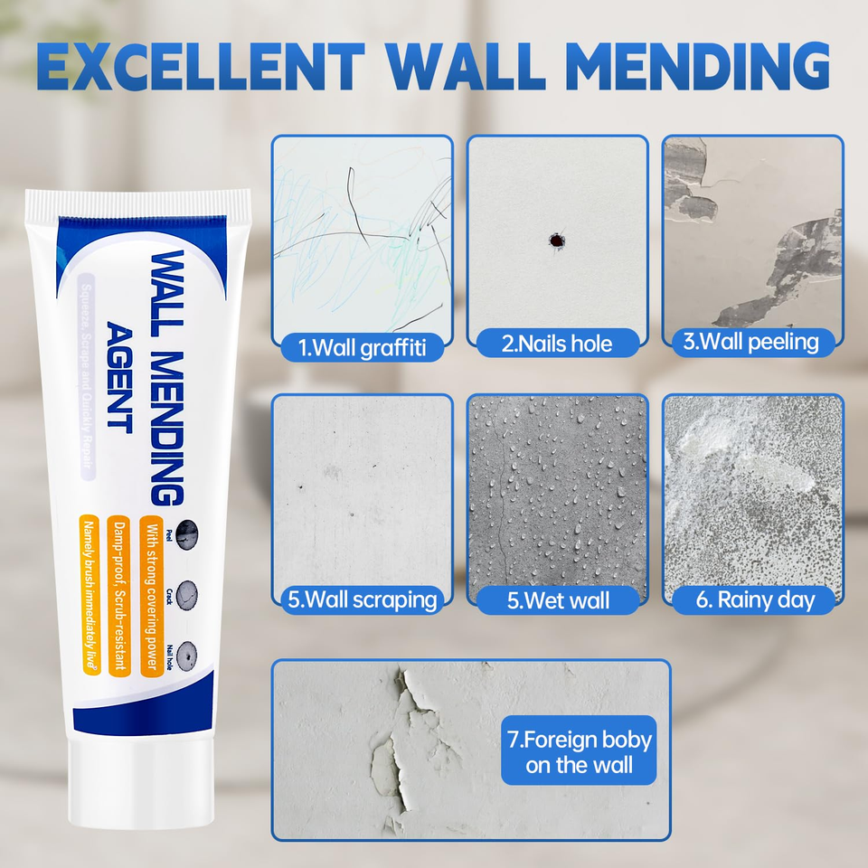 Drywall Repair Kit, Wall Spackle Repair Paste, Wall Mending Agent with