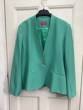 Together Women’s Minty Green V-neck Formal Occasion Jacket Blazer Uk22